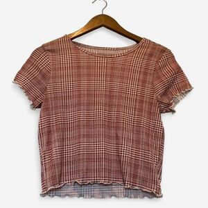 American Eagle Plaid Tee